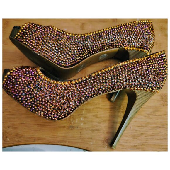 Westies Brand Heels with Peep Toes - Picture 2 of 12